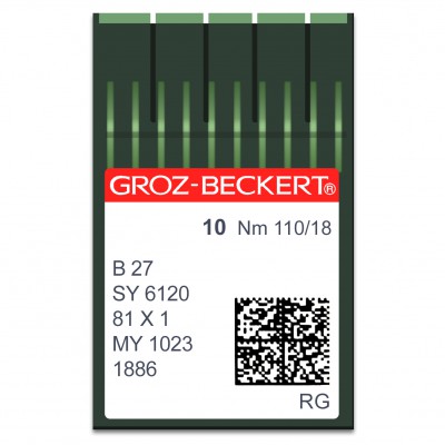 GROZ-BECKERT B 27/SY 6120/MY 1023/1886  RG N110 Aiguilles machine à coudre 6640