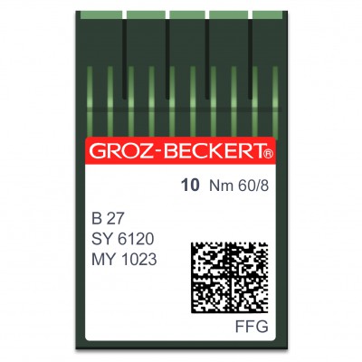 GROZ-BECKERT B 27/SY 6120 /MY 1023 FFG N60 Aiguilles machine à coudre 6629