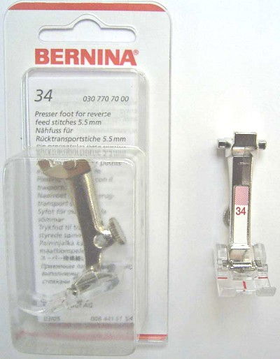 BERNINA PIED TRIPLE COUTURE N34 (130) Pied de biche - Pieds presseurs / Semelles 4094