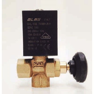 Electrovanne vapeur olab 1/4“ avec reg. 230v (7000) Ø 2,8mm